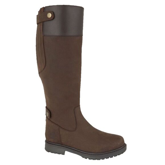 Woodland Womens/Ladies Harper Waxy Leather Country Boot / Dark Brown